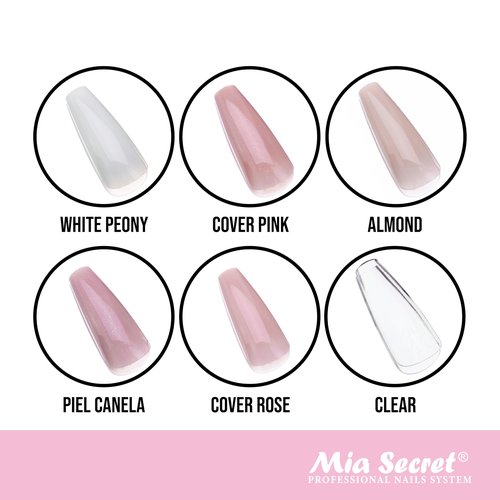Mia Secret Soak off CLEAR Soft Gel Nail Tip MADE IN USA for Salon and DIY (Clear 140 Tips, Coffin)