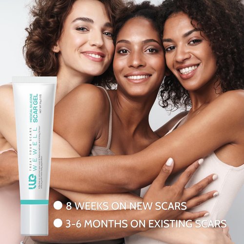 Scar Cream for Keloid Bump Removal: Professional Silicone Gel for Keloids, Acne Scars, Stretch Marks, C-Section & Burn Marks – Old & New Scar Care Treatment, 1 oz