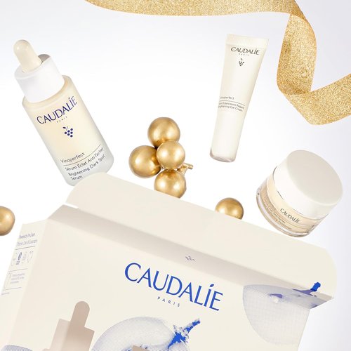 Caudalie Dark Spot Brightening Trio | Vinoperfect Serum + 2 Travel-Size Skin Care Products