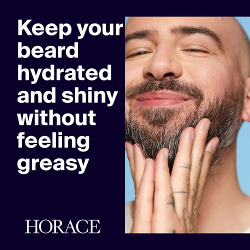 HORACE Beard Oil for Men - Lemon & Mint Conditioner with Argan Oil - Gentle Care for All Skin Types - 1 fl. oz