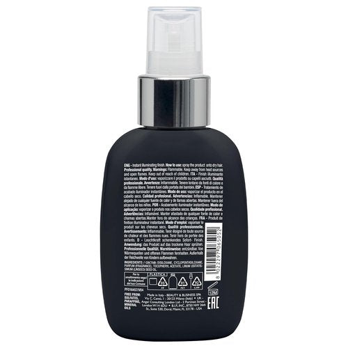 ALFAPARF MILANO Semi Di Lino Sublime Cristalli Smoothing Spray - Lightweight Hair Oil Serum for Glossy Shine - 4.23 fl oz