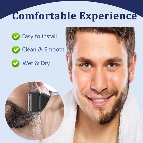 Professional Black Shaver Replacement Foil and Cutters Compatible with BaBylissPro FXONE Shaver (black)