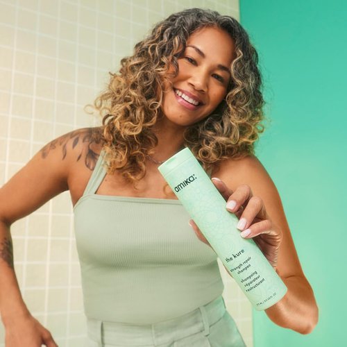 Amika The Kure Strength Repair Shampoo - Nourishing Formula for Damaged Hair | 10.1 Fl Oz