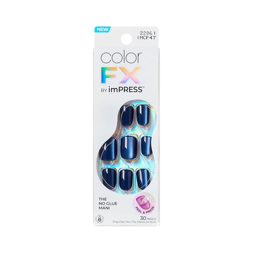 KISS imPRESS Press-On Nails - Velvet Romance Purple | Short Squoval Shape, 30 Nails & Accessories Included