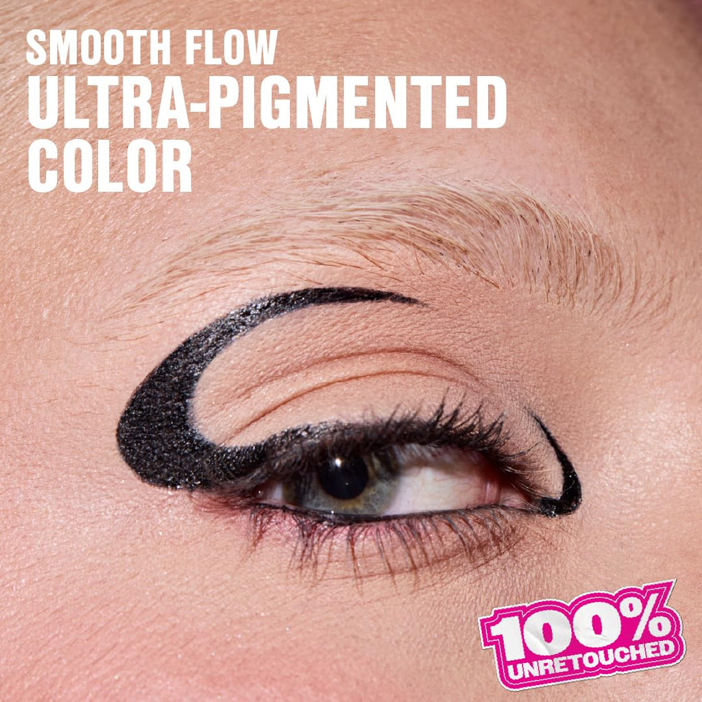 Wet n Wild Mega Last Liquid Eyeliner - Waterproof, Ultra-Fine Brush, 16-Hour Wear | Cruelty-Free & Vegan - Black