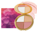 Skiennix Eye & Cheek Palette | 4-In-1 Makeup Kit with Eyeshadow, Highlighter & Blush for Natural Glow