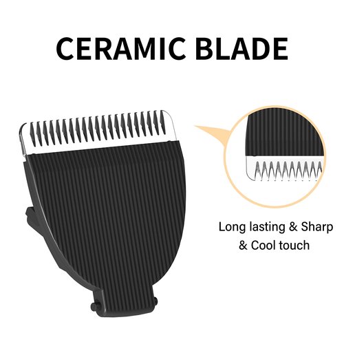 MANSPOT Black Replaceable Blade (2Pcs) Men’s Manscape Trimmer, Ceramic Blade Ball Trimmer/Shaver for Men Replacement Head