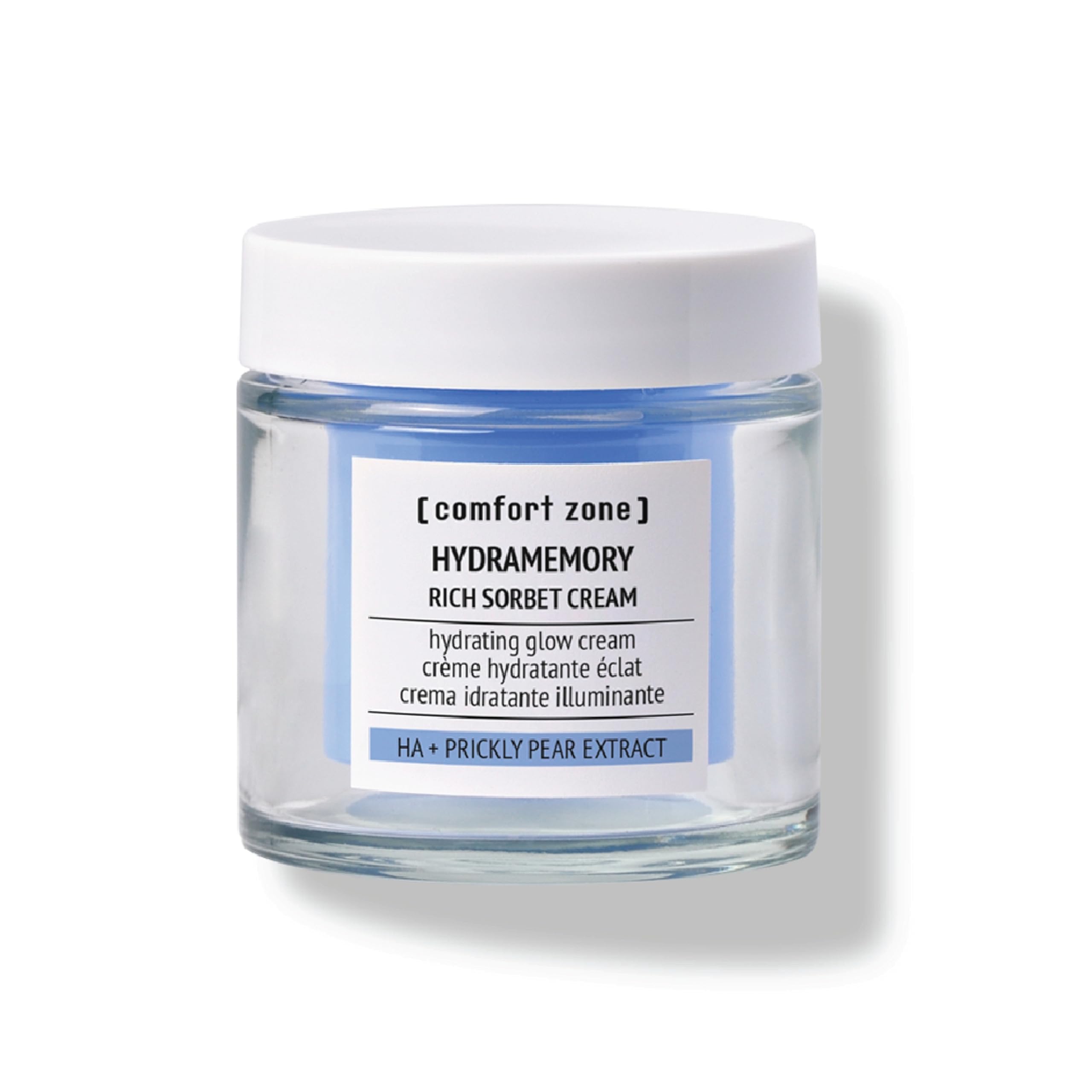[ comfort zone ] Hydramemory Rich Sorbet Cream, Intense Hydration Face Moisturizer, Brightens, Smooths, Climate Adaptive, Vegan, Prickly Pear, Hyaluronic Acid, Dehydrated Skin, Daily Use, 1.69 Fl Oz