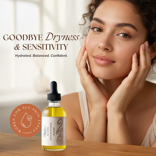Umber By J. Lenay Facial Moisturizer Serum for Face - Hydrating & Anti-Aging Skin Care Serum - Helps Balance Sebum Production for Healthy Skin - For Dry & Sensitive Skins