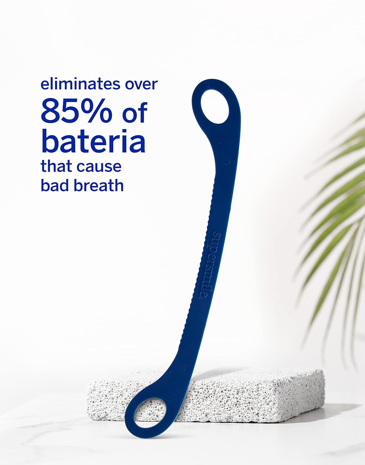 Supersmile Tongue Cleaner - Ergonomic Reusable Scraper, 3 Count for Fresh Breath