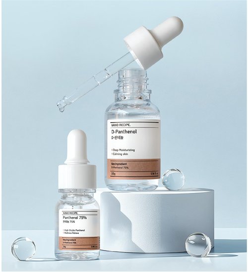 High-Potency Pure D-Panthenol for Intensive Hydration, Calming, and Skin Barrier Recovery with Only a Drop in Your Skincare and Haircare Routine 33g 1Fl Oz