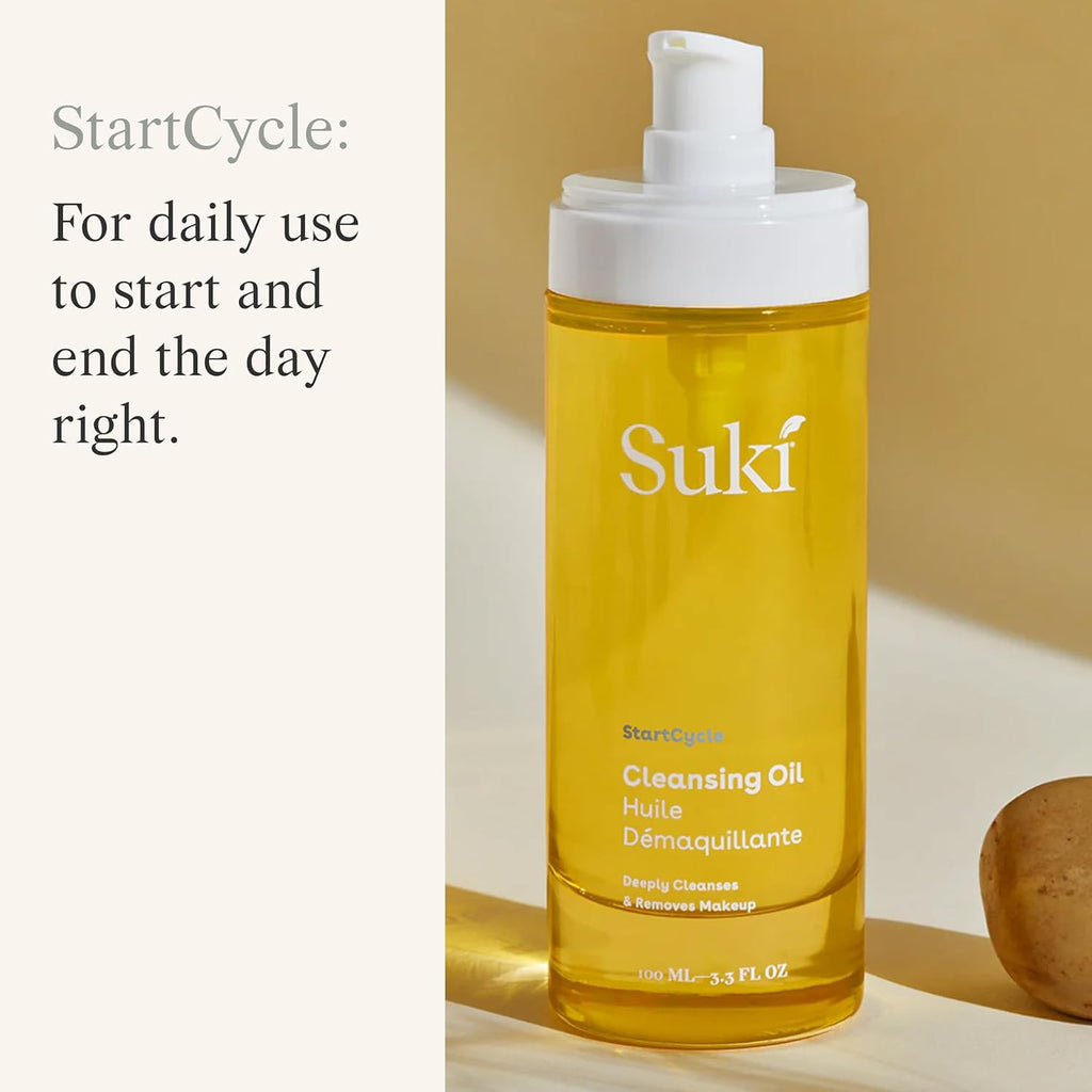 Suki Cleansing Oil - Makeup Remover & Facial Cleanser | Hydrates & Prevents Breakouts - 4 Fl Oz