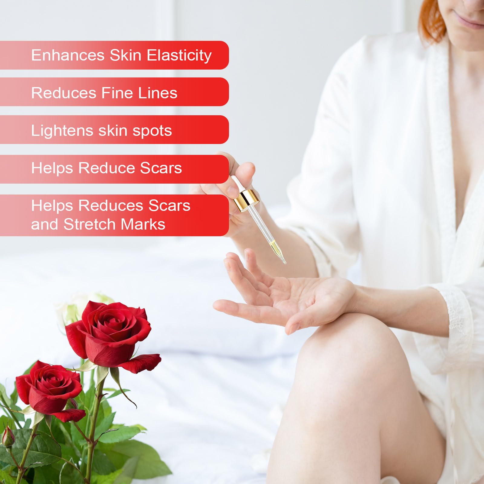 Vitamin E Oil, Vitamin E Oil for Face, Rose & Vitamin E Oil, Face Vitamin E Oil with Gua Sha Tools Set ﻿