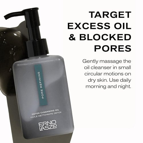 Erno Laszlo Detoxifying Oil Cleanser - Deep Cleanse & Purify Skin | 6.7 Fl Oz