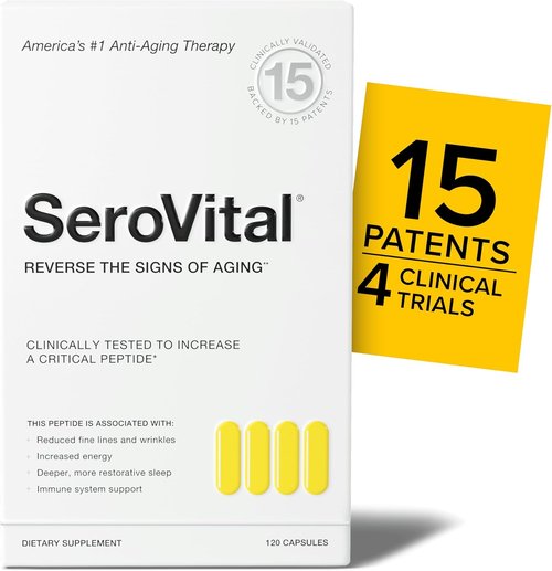 Serovital Renewal Complex - Anti-Aging Amino Acid Supplements for Enhanced Energy & Sleep | 30-Day Supply