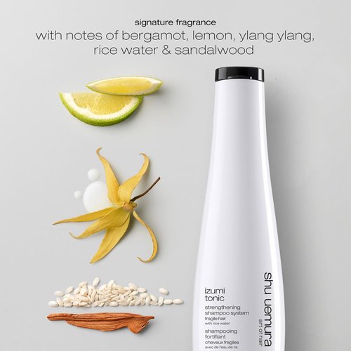 Shu Uemura Art of Hair Izumi Tonic Shampoo - Strengthening Rice Water Formula for Hydrated, Shiny Hair