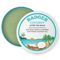 Badger Coconut AfterSun Balm - 100% Organic Sunburn Relief & Hydration | Soothing Skin Care, 2 oz Tin