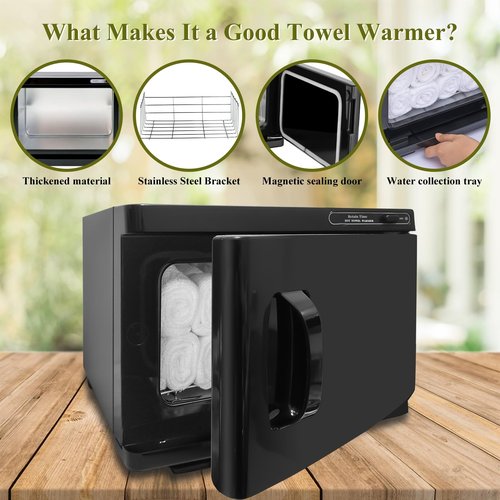 Retain Time 8L Professional Towel Warmer, Hot Towel Warmer, The RetainTime Towel Warmer is Suitable for Salons, Beauty, Spas, Pedicures and Other Professional Stores.(Black Towel Warmer)
