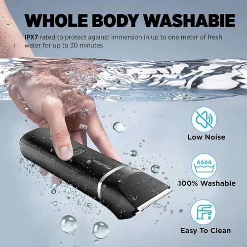 Electric Razor for Men: 2-in-1 Beard & Nose Hair Trimmer for Men - IPX7 Waterproof Shavers for Temple Groin Body Ear Hairs Trimmer - Best Gifts for Husband