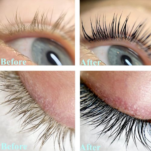 Skiennix Black Lash Tint Kit - Keratin Eyelash & Eyebrow Dye for 6-Week Voluminous Tinting