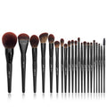 Jessup Makeup Brushes Set - Premium Synthetic 21-Piece Brush Set for Foundation, Eyeshadow & More | Black