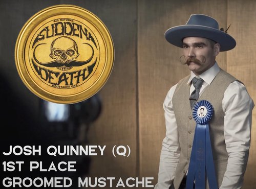 Mustache Wax Strong Hold Grooming For Men | Sudden Death Moustache & Beard Wax 1oz Tin | Perfect For Handlebar Mustaches By Death Grip | No Heat Source Required