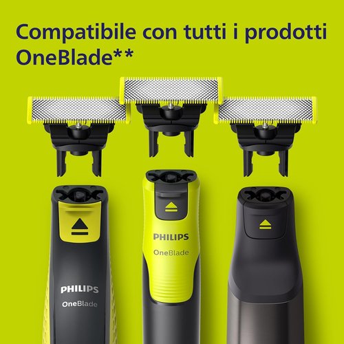 Philips OneBlade QP620/50 - Versatile Grooming Tool for Facial Hair & Body | Rechargeable & Waterproof