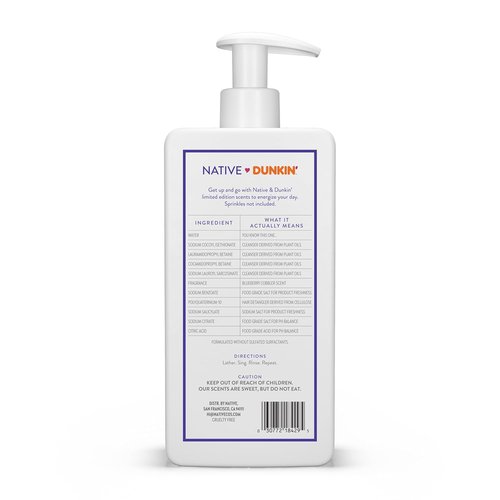 Native | 2-in-1 Shampoo and Conditioner | Limited Edition Blueberry Cobbler | 16.5 oz