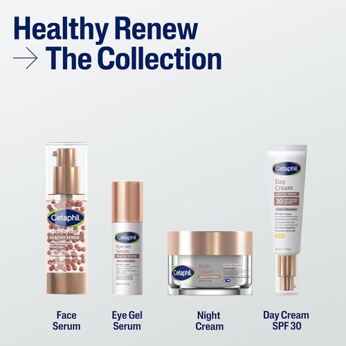 Cetaphil Hydrating Eye Gel Serum - 24Hr Anti-Aging Under Eye Cream for Dark Circles & Wrinkles | 0.5 Oz