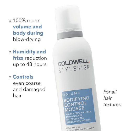 Goldwell StyleSign Bodifying Control Mousse - Lightweight Volume & Hold for All Hair Types