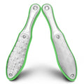 BEZOX Foot Scrubber for Dead Skin(1PCS) - Double Sided Feet File Callus Remover, Heavy Duty Stainless Steel Heel Scraper, Cracked Heel Repair - Green