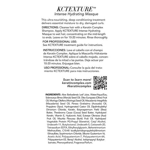 Keratin Complex - KCTEXTURE Intense Hydrating Masque for Deep Moisture - 4 Fl Oz