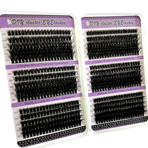 HBZGTLAD 30D/40D/50D/60D/80D Mink Eyelashes 280 Bundles Natural Eyelash extension 3D Russia Volume Individual Eyelash Cluster Makeup Tools Lashes (6gejiemaoshu)