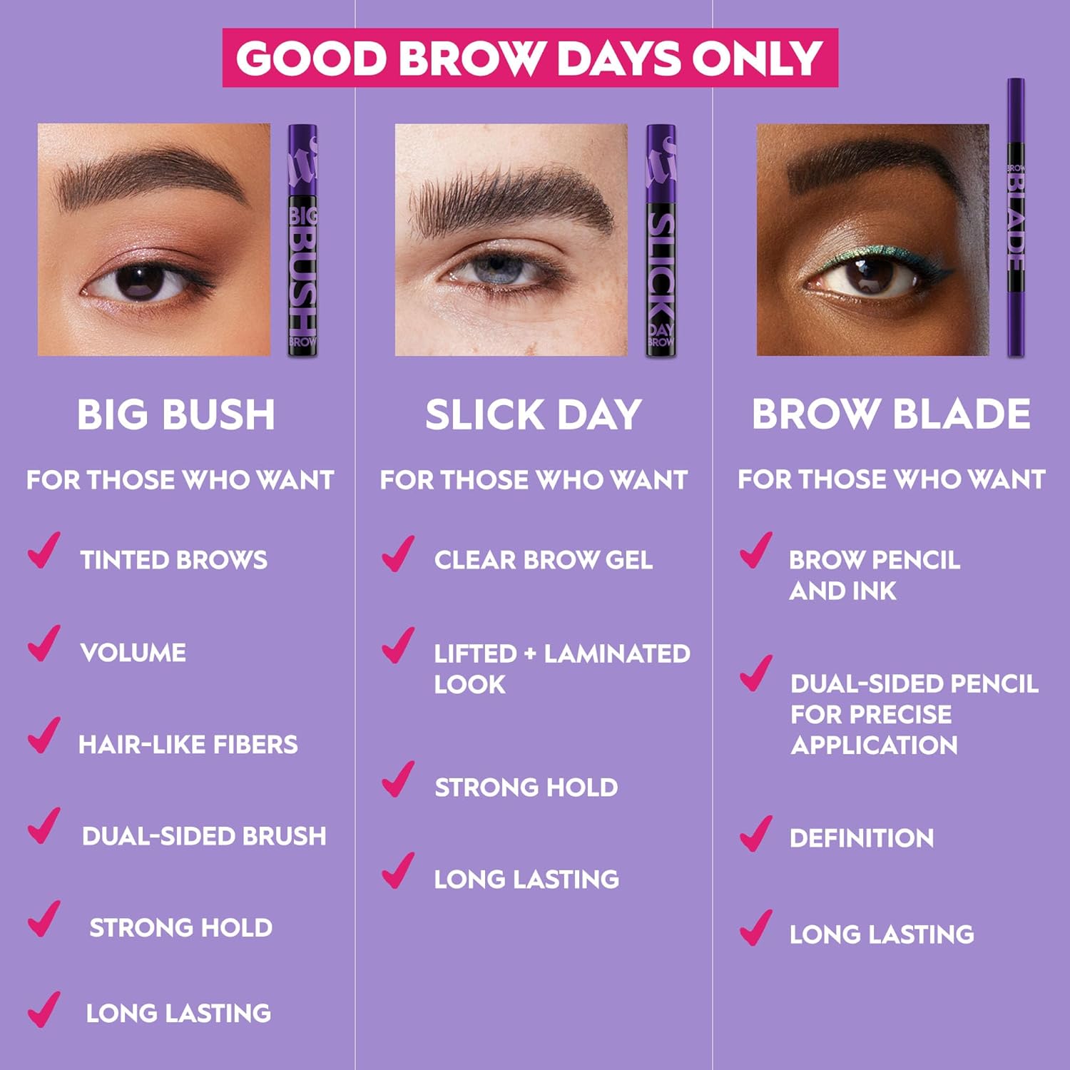 Urban Decay Big Bush Volumizing Tinted Eyebrow Gel - Waterproof, Smudge-Resistant, 24 HR Hold, Vegan - 0.19 fl oz