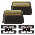 Professional 5 Star Series Finale Shaver Shaper Replacement Foil and Cutter Bar Assembly Compatible with Shaver Model 7031-100, 7043-100 Super Close Super Close Shaving Replacement Heads Black