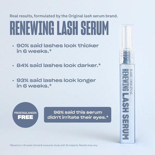Babe Original Lash Serum - Prostaglandin-Free, Peptide-Infused Treatment for Fuller, Longer Lashes