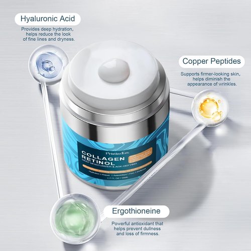 Regine Switzerland Retinol Collagen Face Moisturizer - Anti-Aging Hydrating Cream for Day & Night, 1.7 fl oz