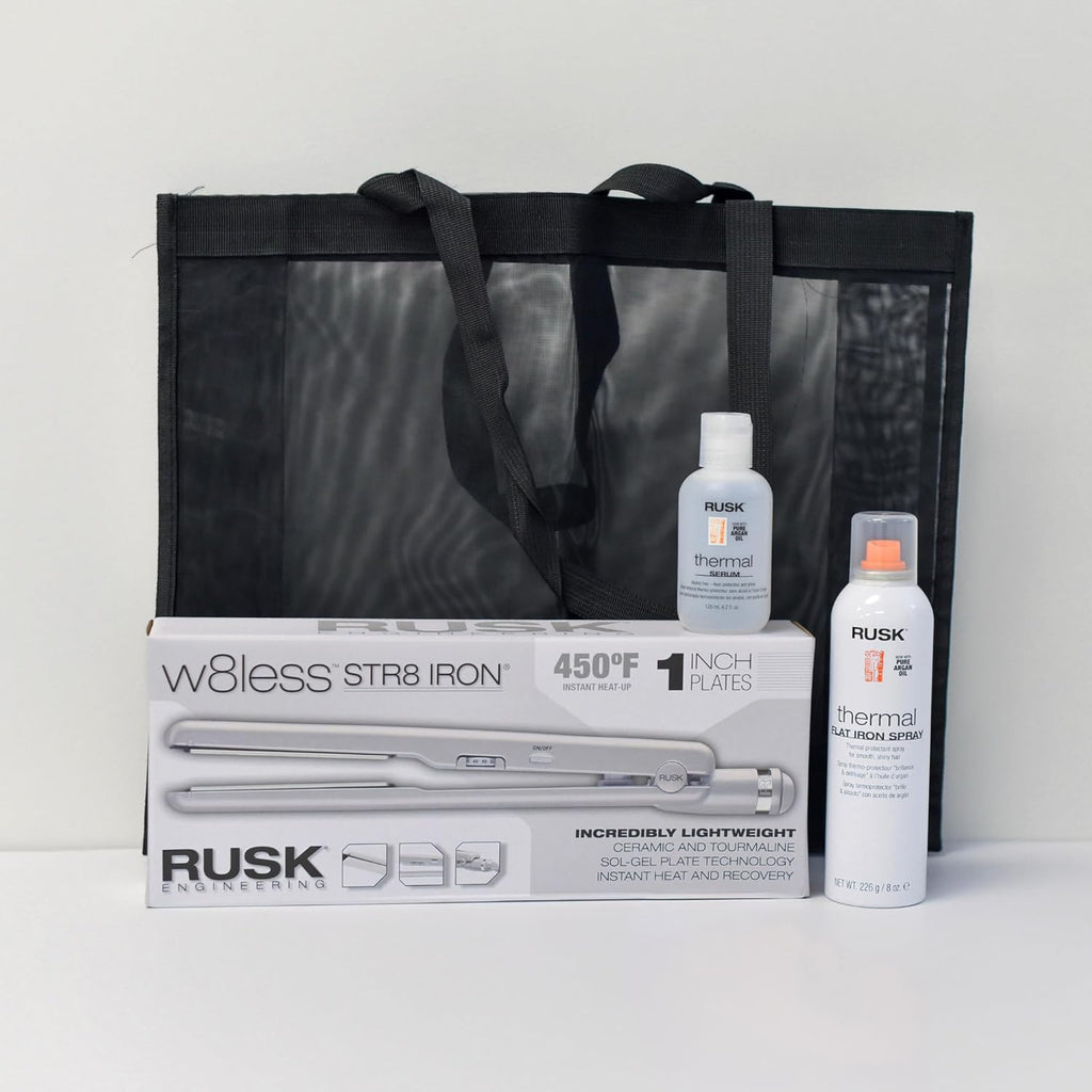 W8Less | Str8 Flat Iron Bundle - Professional Styling Tool for Sleek, Straight Hair