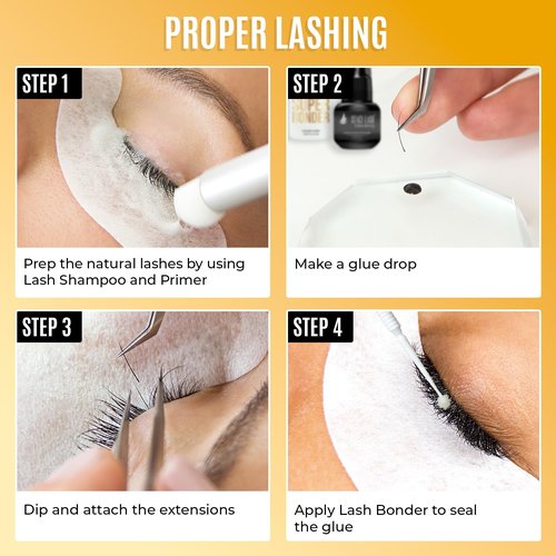 Individual Lashes Semi Permanent Mink Lashes by STACY LASH | Volume & Classic Lash Extensions | D Curl Eye Lashes | Eyelash Extension Supplies for Lash Tech | 16-Rows Lash Tray | D-0.15-MIX 8-15