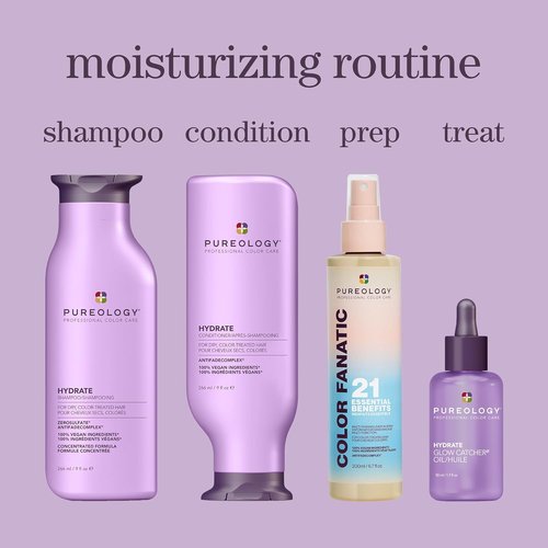 Pureology Hydrate Shampoo - Moisturizing Formula for Dry or Color-Treated Hair | Vegan & Sulfate-Free