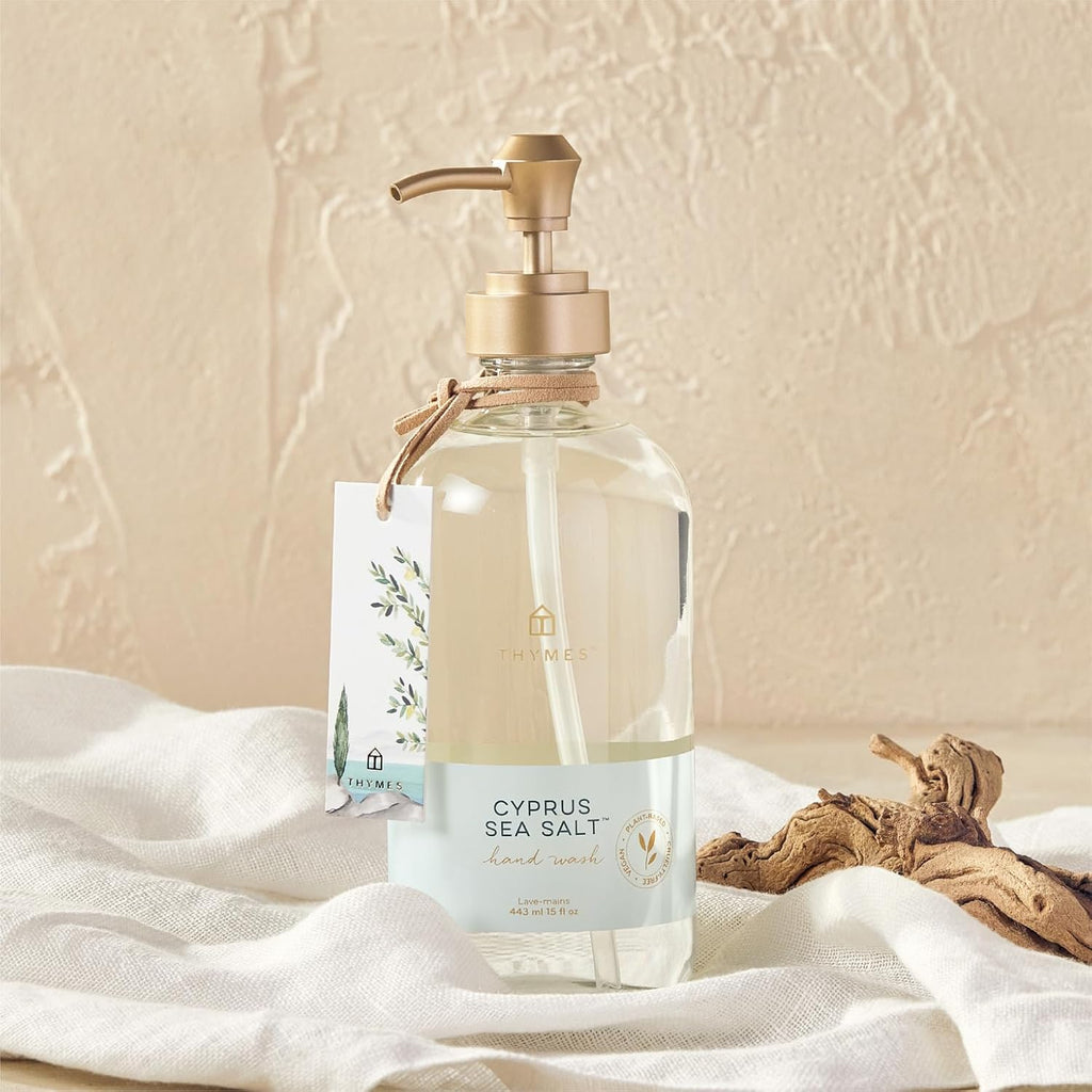 Thymes Cyprus Sea Salt Hand Wash - Nourishing Formula | 15.0 Fl Oz for Luxurious Cleanliness