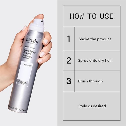 Nioxin Density Defend Volumizing Dry Shampoo for Fine Hair - Boosts Hair Density & Fullness | 4.2 Fl Oz