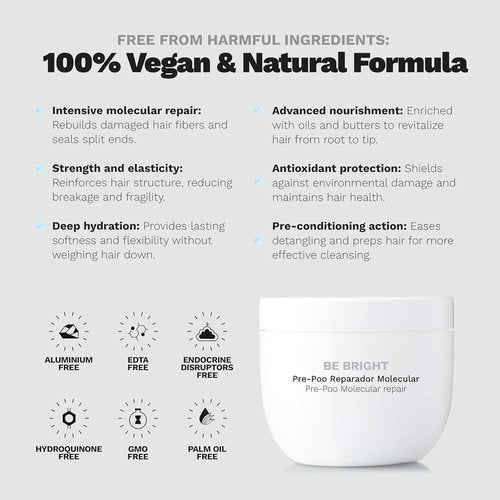 Ginger Milk Pre-Shampoo Treatment - Nourishes Dry, Damaged Hair | Reduces Breakage & Frizz | 8 OZ / 240 ML