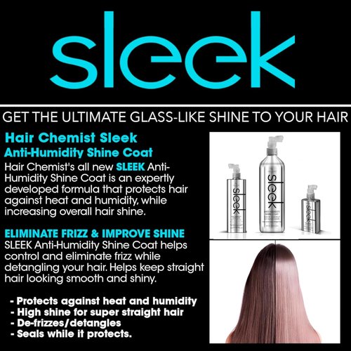 Hair Chemist SLEEK Anti-Humidity Shine Coat - 16.9 Ounce for Frizz Control & Glossy Finish