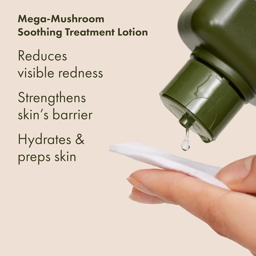 Origins 4-Piece Mega-Mushroom Skin Repair Set - Cleanser, Treatment Lotion, Concentrate & Moisturizer for Sensitive Skin with Hyaluronic Acid & Reishi Mushroom