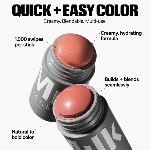 Milk Makeup Lip + Cheek Stick - Buildable Cream Blush & Lip Color with Hydrating Mango Butter | Long-Lasting Vegan Formula