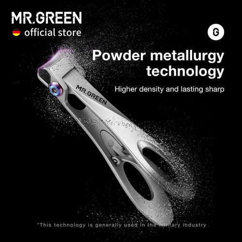 MR.GREEN Nail Clippers Wide Jaw Opening Stainless Steel Fingernail Clipper Thick Hard Toenail Cutter Manicure Scissors Tools (Nail Clipper (Large))