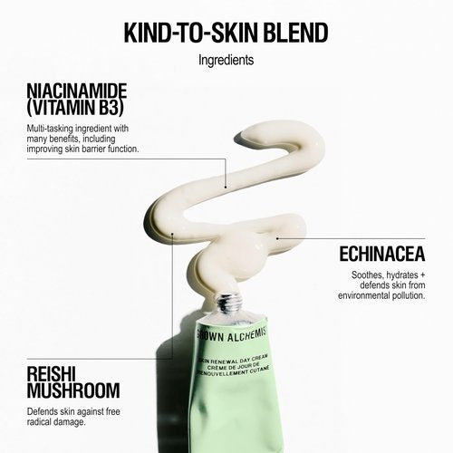 Grown Alchemist Skin Renewal Day Cream - Anti Aging Face Moisturizer for Women & Men - Face Moisturizer with Reishi Extract, Moringa Peptides and Antioxidants, (65ml)
