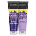 John Frieda Violet Crush Purple Shampoo & Conditioner Set - Neutralizes Yellow Tones for Blonde Hair, 8.3 Oz, Pack of 2