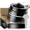 LANBENA Blackhead Remover - Bamboo Charcoal Peel-Off Mask & 60 Nose Strips for Deep Cleansing